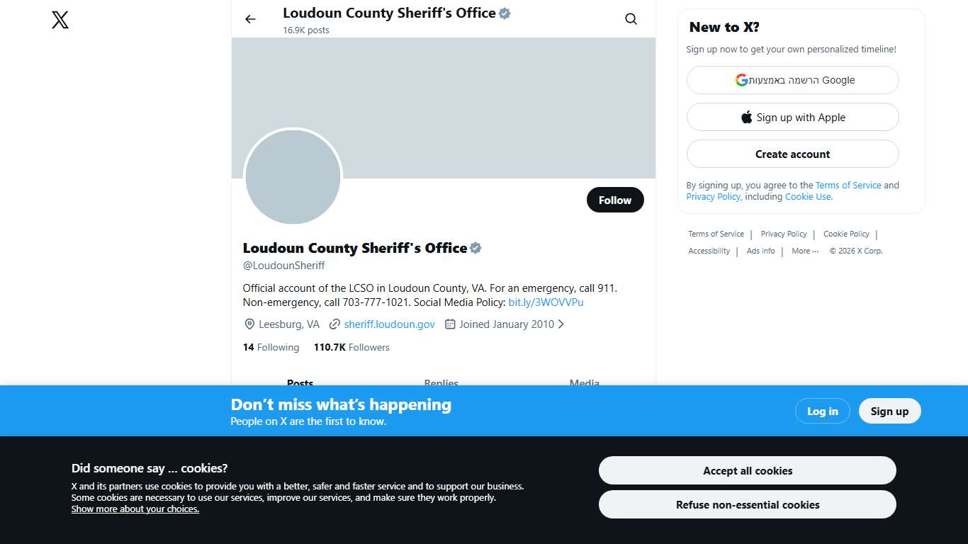 Loudoun County Sheriff's Office (@LoudounSheriff) / X